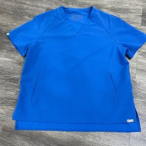 Women’s Small Blue Figs Scrub Top